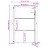 vidaXL Gartentor 100x150 cm Cortenstahl