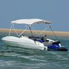 vidaXL 4-Bow Bimini-Top mit Seitenteilen 243x(170-182)x137 cm