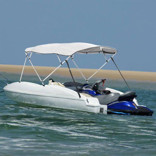 vidaXL 4-Bow Bimini-Top mit Seitenteilen 243x(170-182)x137 cm
