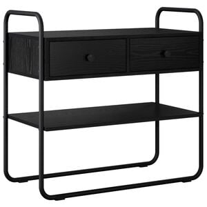 vidaXL Konsolentisch Schwarze Eiche 80 x 40 x 75 cm Holzwerkstoff