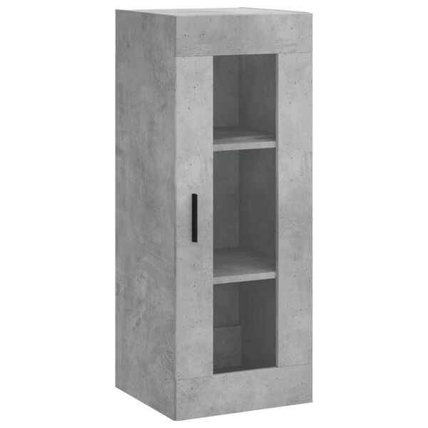 vidaXL Wandschrank Betongrau 34,5x34x90 cm