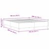 vidaXL Boxspringbett Creme 180 x 200 cm Cordstoff