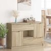 vidaXL Sideboard Sonoma-Eiche 100 x 30 x 65,6 Holzwerkstoff