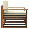 vidaXL Outdoor-Sofagarnitur Massives Akazienholz und Polyester Natur