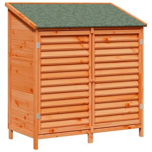 vidaXL Gartenschuppen Braun 106 x 56 x 113,5 cm Massivholz aus Fichte