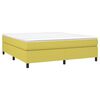 vidaXL Boxspringbett mit Matratze Gr&uuml;n 180x200 cm Stoff