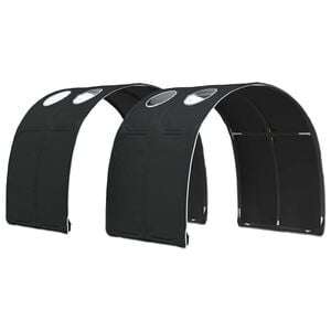 vidaXL Bettunnel 2 stk. Schwarz Polyester