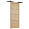 vidaXL Schiebet&uuml;r ORKDAL 86 x 211 cm Massives Kiefernholz Natur