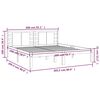 vidaXL Massivholzbett ohne Matratze Weiß 200x200 cm Kiefernholz