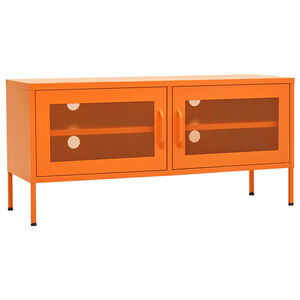 vidaXL TV-Schrank Orange 105x35x50 cm Stahl