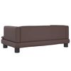vidaXL Hundebett Braun 80x45x30 cm Kunstleder