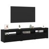vidaXL TV-Schr&auml;nk 2 pcs Schwarz Eichen-Optik 180 x 35 x 40 cm