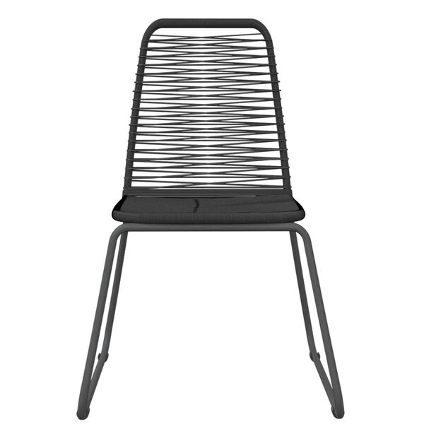 vidaXL 9-tlg. Garten-Essgruppe Schwarz