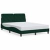 vidaXL Bettgestell ohne Matratze Dunkelgr&uuml;n 140x190 cm Samt