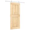 vidaXL Schiebet&uuml;r 85 x 210 cm Massivkiefer (Unbehandelt)