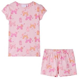Kinderpyjama mit Kurzen &Auml;rmeln Hellrosa 92