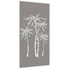 vidaXL Garten-Wanddeko 105x55 cm Cortenstahl Palmen-Design