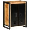 vidaXL Sideboard 55x35x70 cm Raues Mangoholz