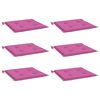 vidaXL Gartenstuhl-Kissen 6 Stk. Rosa 40x40x4 cm Stoff