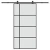 vidaXL Schiebet&uuml;r mit Beschlag 102,5x205 cm ESG-Glas & Aluminium