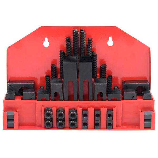 vidaXL 58-tlg. Spannpratzen-Set Stahl T-Schlitz M10