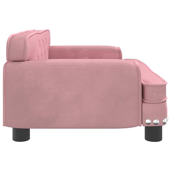 vidaXL Kindersofa Rosa 70x45x30 cm Samt