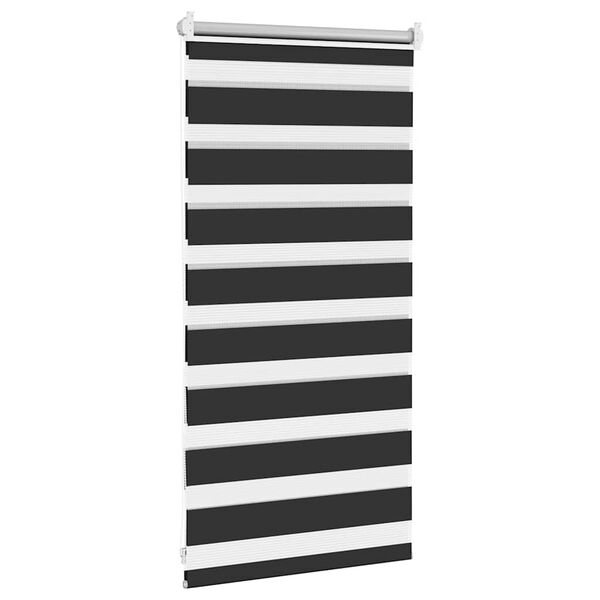 vidaXL Zebra-Rollo 40,9 x 100 cm, Stoffbreite 36,7 cm, schwarz