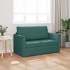 vidaXL Schlafsofa 110cm Dunkelgr&uuml;n Stoff