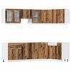 vidaXL 11-tlg. K&uuml;chenschrank-Set Lyon Altholz-Optik Holzwerkstoff