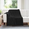 vidaXL &Uuml;berwurfdecke Schwarz 200 x 150 cm Fleece