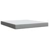 vidaXL Boxspringbett mit Matratze Hellgrau 180x200 cm Stoff