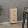 vidaXL Sideboard Sonoma-Eiche 34,5x34x90 cm Holzwerkstoff