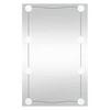 vidaXL Wandspiegel mit LED-Leuchten 50x80 cm Glas Rechteckig
