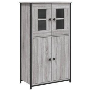 vidaXL Highboard Grau Sonoma 62x32x106,5 cm Holzwerkstoff