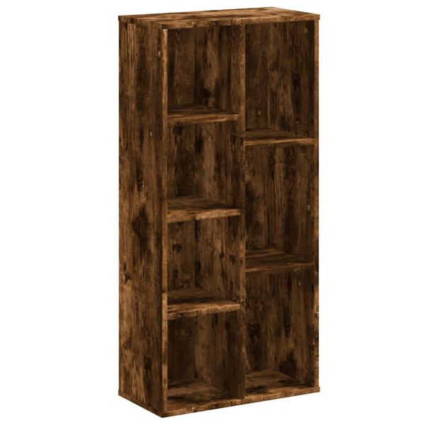 vidaXL Bücherregal Räuchereiche 50x25x105 cm Holzwerkstoff