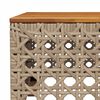 vidaXL 9-tlg. Garten-Sofagarnitur mit Kissen Beige Poly Rattan