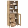 vidaXL Highboard Artisan-Eiche 69,5 x 34 x 180 cm Holzwerkstoff