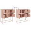 vidaXL Sideboard Rosa 100,5x39x107 cm Stahl