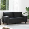 vidaXL 2-Sitzer-Sofa Schwarz 120 cm Kunstleder