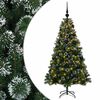 vidaXL K&uuml;nstlicher Weihnachtsbaum mit Kugel 120 cm 150 LEDs