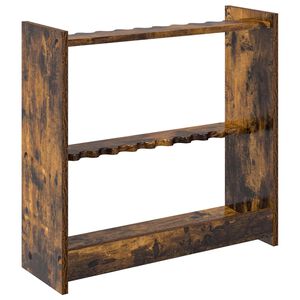 vidaXL Billardqueue-St&auml;nder Holzwerkstoff 60 x 20 x 57 cm R&auml;uchereiche