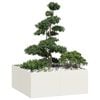 vidaXL Pflanzgef&auml;&szlig; Wei&szlig; 100x100x40 cm Stahl