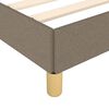 vidaXL Bettgestell ohne Matratze Taupe 120x190 cm Stoff