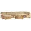 vidaXL Outdoor-Sofagarnitur 8 Stk. Wei&szlig; und Beige