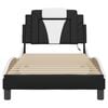 vidaXL Bettgestell "Viana" mit LED ohne Matratze Schwarz und Weiß 80x200 cm