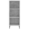 vidaXL Highboard Betongrau 34,5x32,5x180 cm Holzwerkstoff