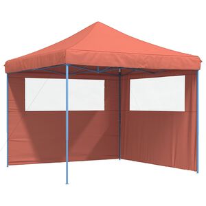 vidaXL Party-Zelt 292 x 292 x 315 cm Terrakotta Oxford-Stoff