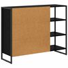 vidaXL Seitenschrank Schwarz Eichen-Optik 96,5 x 30 x 75 cm