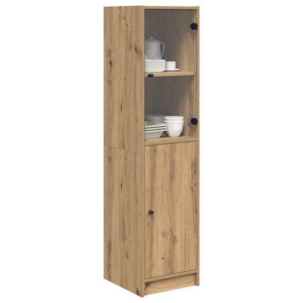 vidaXL Highboard Artisan-Eiche 35 x 37 x 142 cm Holzwerkstoff