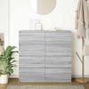 vidaXL Sideboard Grau Sonoma 100x35x99 cm Holzwerkstoff